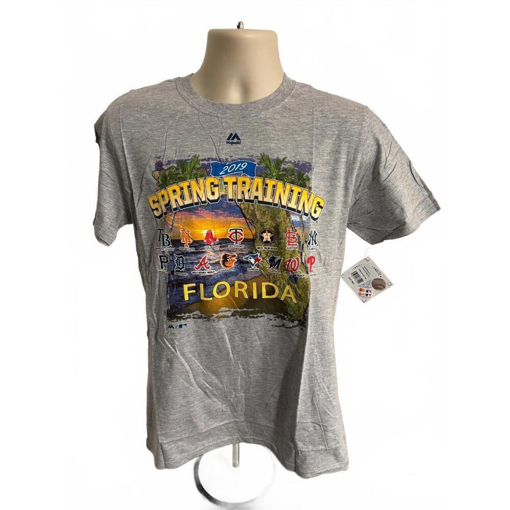 MAJESTIC 2019 SPRING TRAINIG BASEBALL MENS T SHIRT MEDIUM MLB